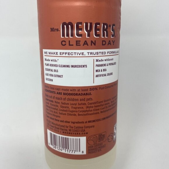 Mrs. Meyer's Clean Day 3 Dish Soap Fall Edition 16 Fl Oz Fall Leaves Scent - Picture 5 of 6